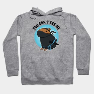 You can't see me Capybara Ninja Hoodie